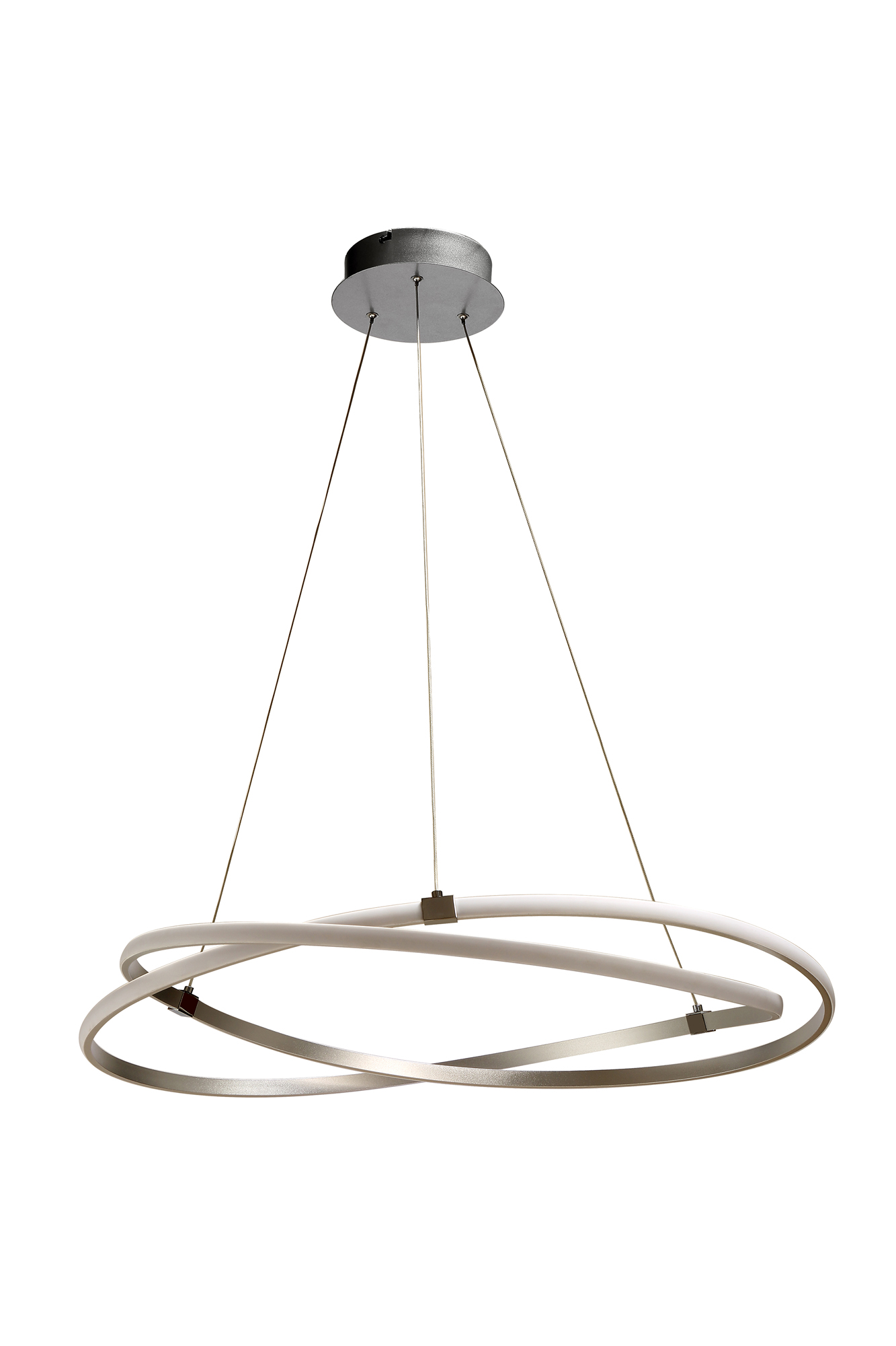Infinity Silver Ceiling Lights Mantra Ring Pendants